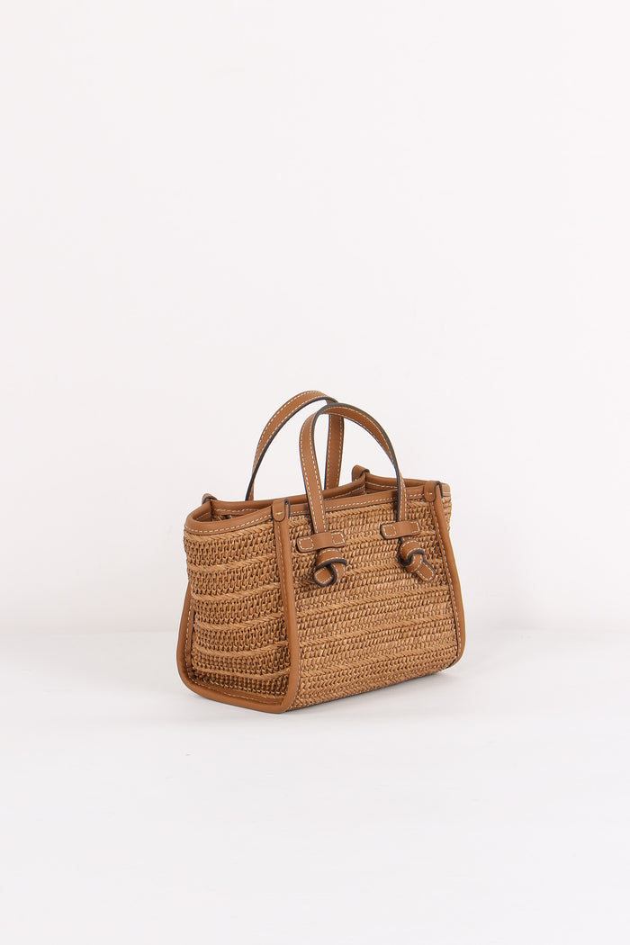 Mini Shopping Profili Pelle Caramello-2