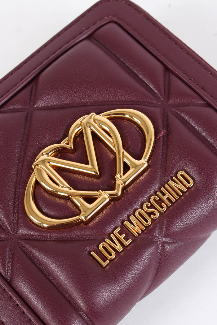 Zip Around Piccolo Matelasse Vino-4