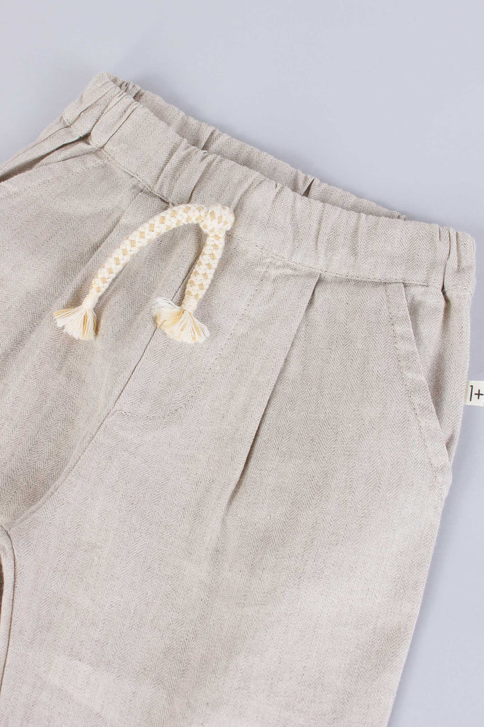 Pantalone Lino Beige-4