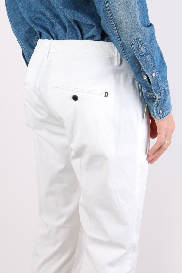 Gaubert Pantalone Gabrdina Leggera Bianco-7