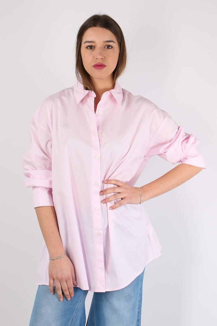 Camicia Aperta Dietro Rosa-3