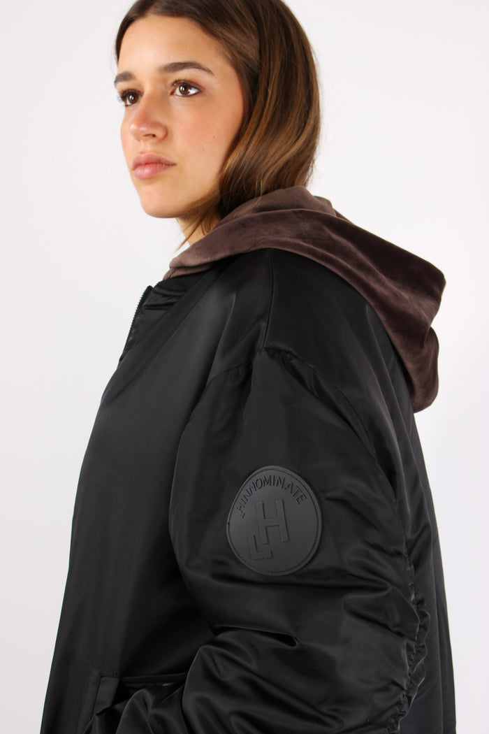 Bomber Piumino Nero-4