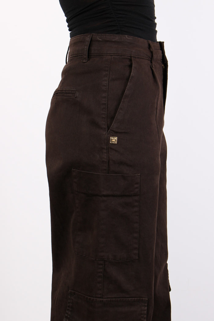 Pantalone Cargo Bull Cioccolato-6