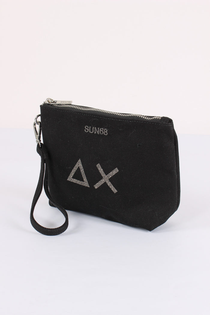 Mini Pochette Canvas Nero-4