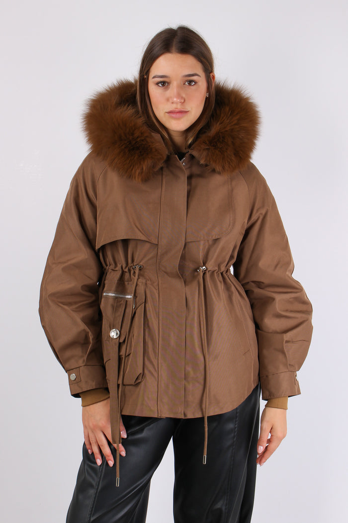 Parka Cappuccio Brown-5