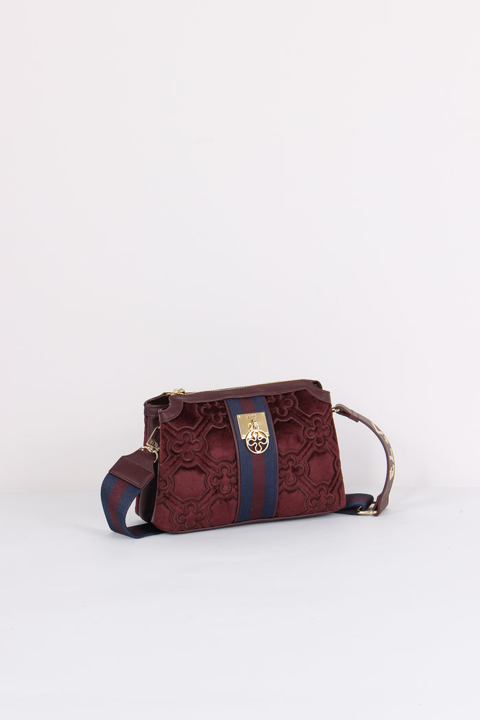 Cate Borsa Tre Scomparti Bordeaux/blu-6