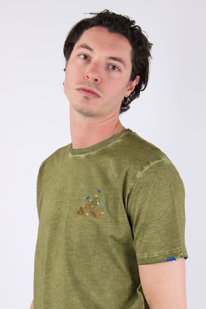 T-shirt Ricamo Cactus Selva-8