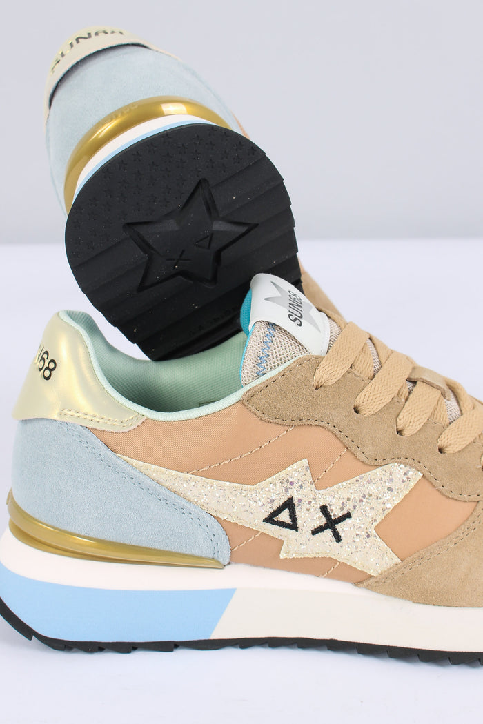 Sneakers  Stargirl Glitter Logo Beige-5