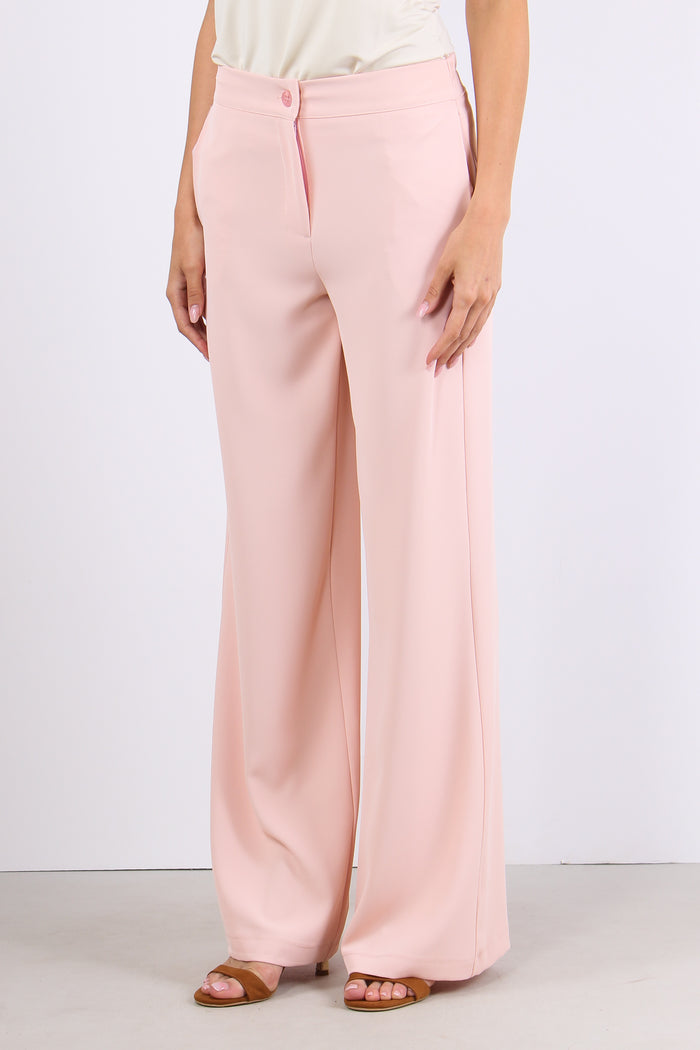 Pantalone Gamba Dritta Fluido Cipria-3