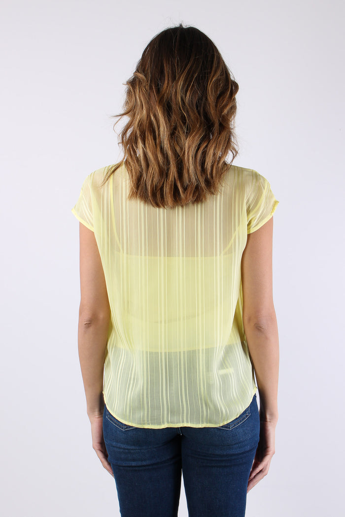 Casacca Sm Effetto Rigato Lemon Juice-5