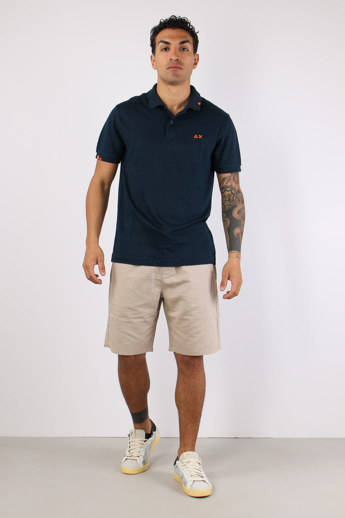 Polo Jersey Lino Navy Blue-3