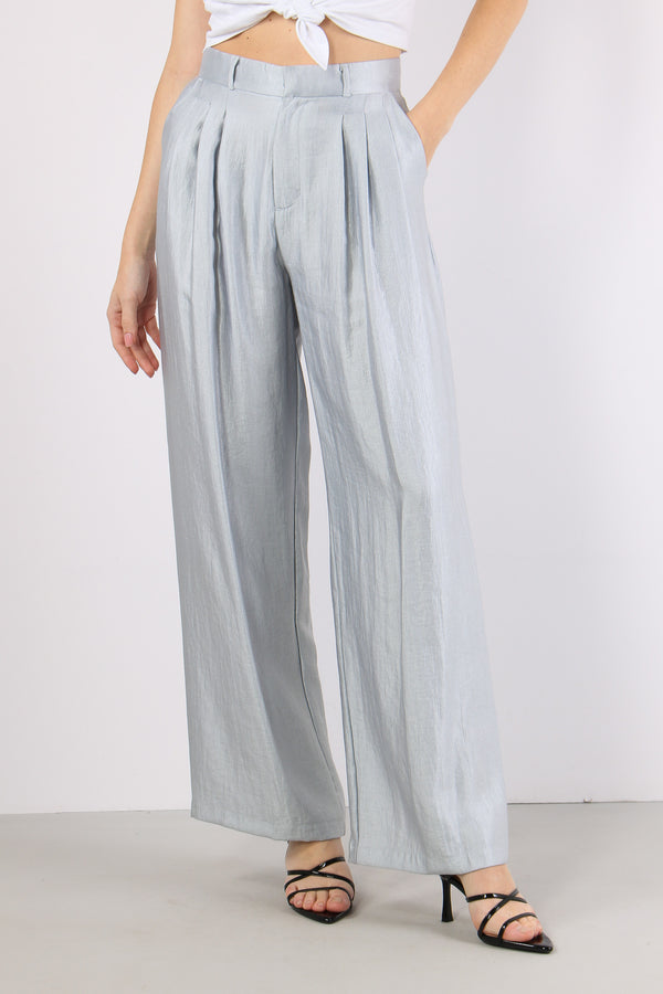 Pantalone Multi Pences Cangiante Celeste-2