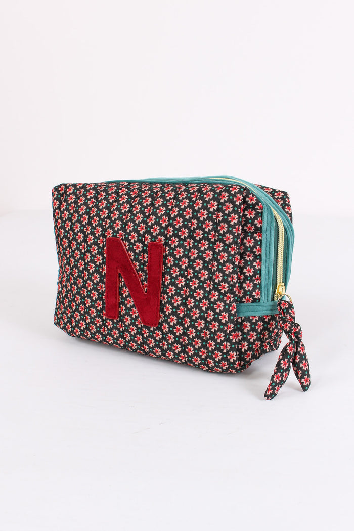 Pochette Patch Lettera N Nero/ottanio-4