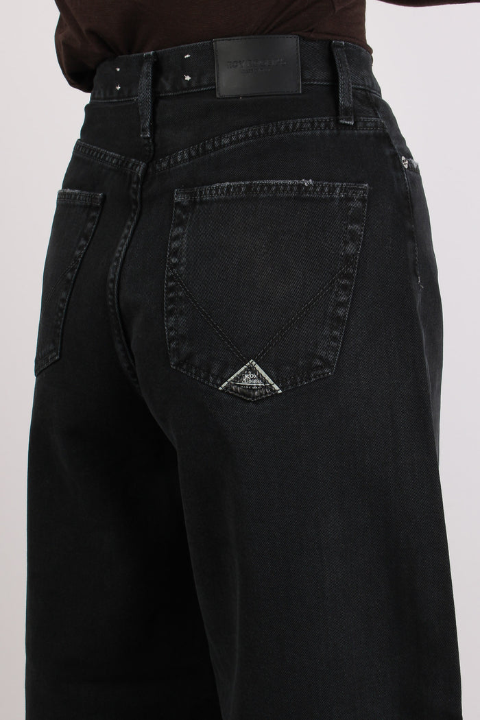 Denim Bull Wide Leg Denim Black-7