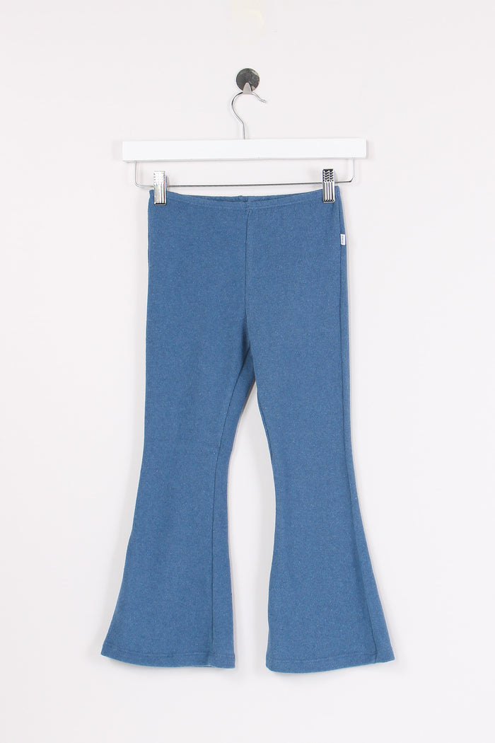 Pantalone Zampa Caldo Cotone Avio