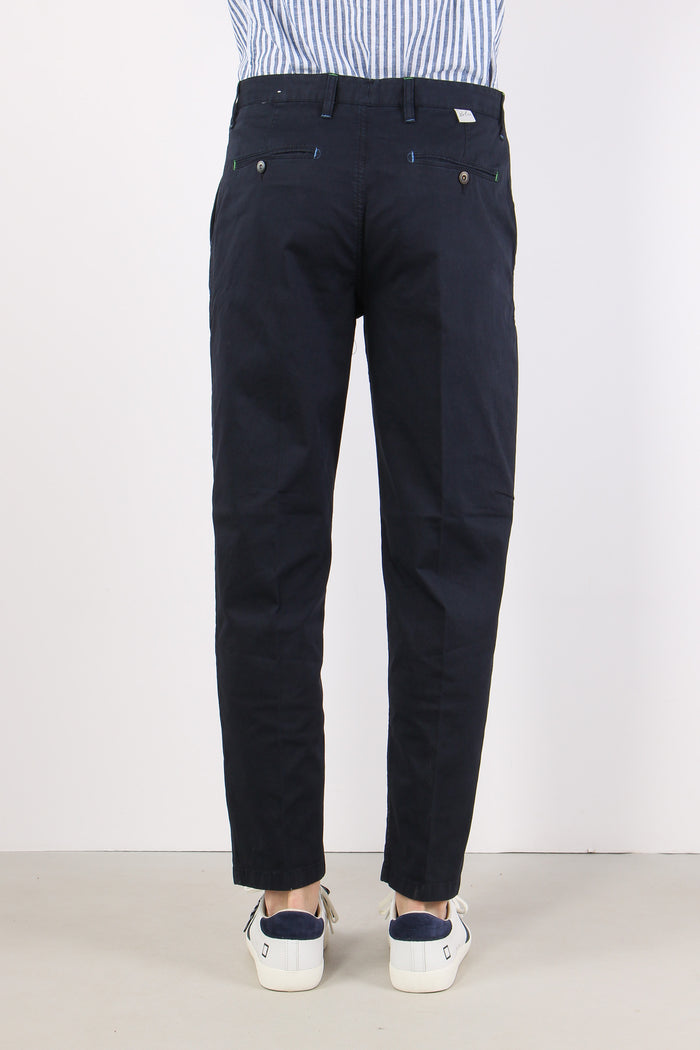 Chino Pences Gabardina Blu-4