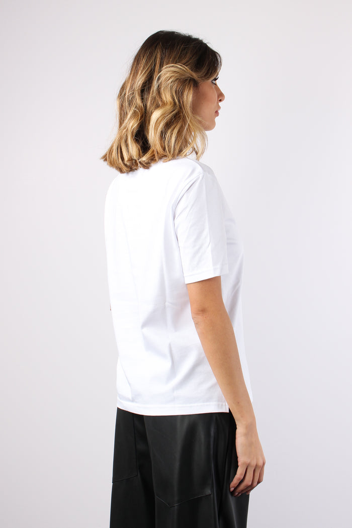 T-shirt Ricamo No Vabbe Io Sc Bianco-5