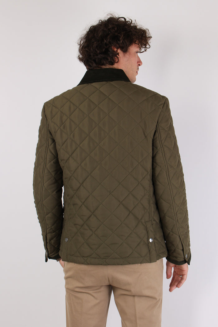 Oscar Giubbotto Trapuntato Collo Militare-4