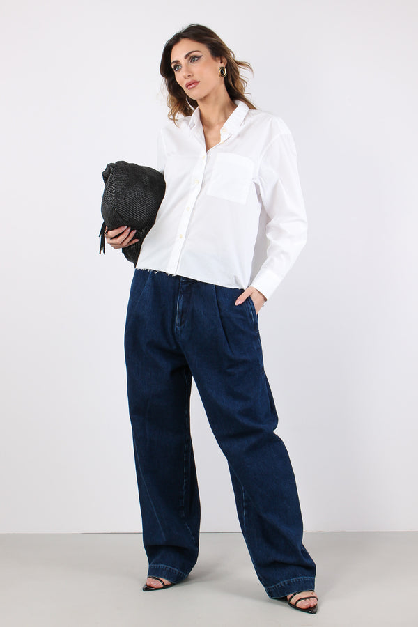 Camicia M/l Taglio Vivo White