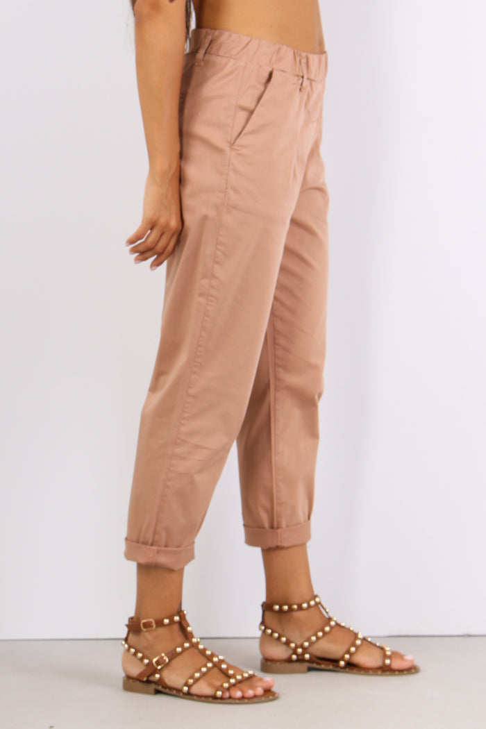 Pantalone Elastico Cotone Legg Nude-9