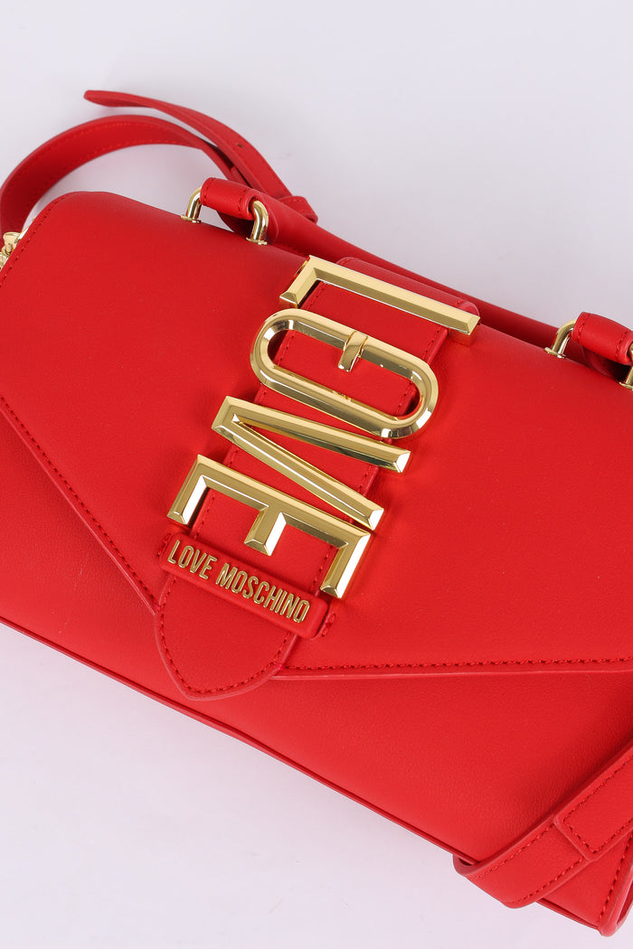 Pochette 1 Manico Maxi Logo Rosso-4