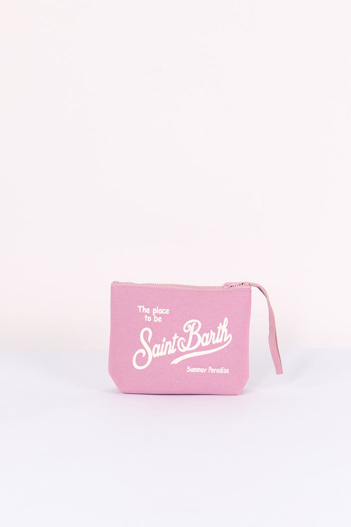 Aline Pochette Canvas Rosa-3