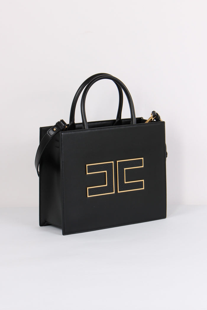 Shopping Rigida Grande Logo Nero-5