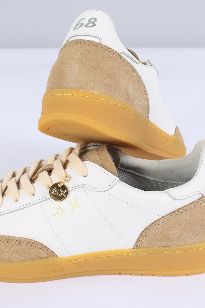 Sneakers California Leather Bianco/beige-4