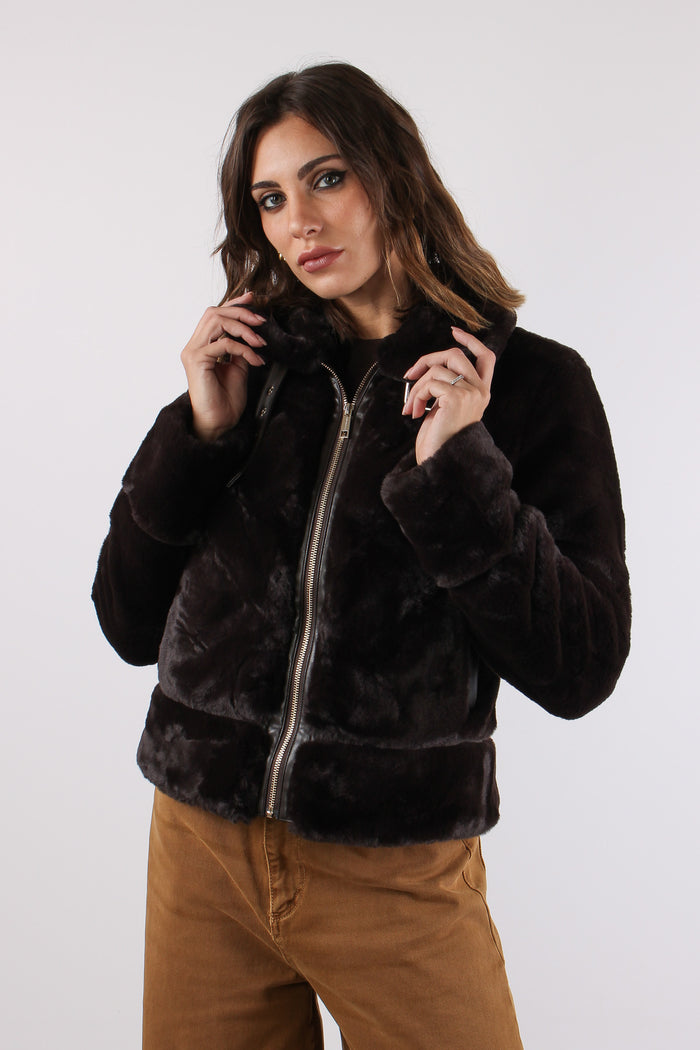 Bomber Profilo Ecopelle Peated