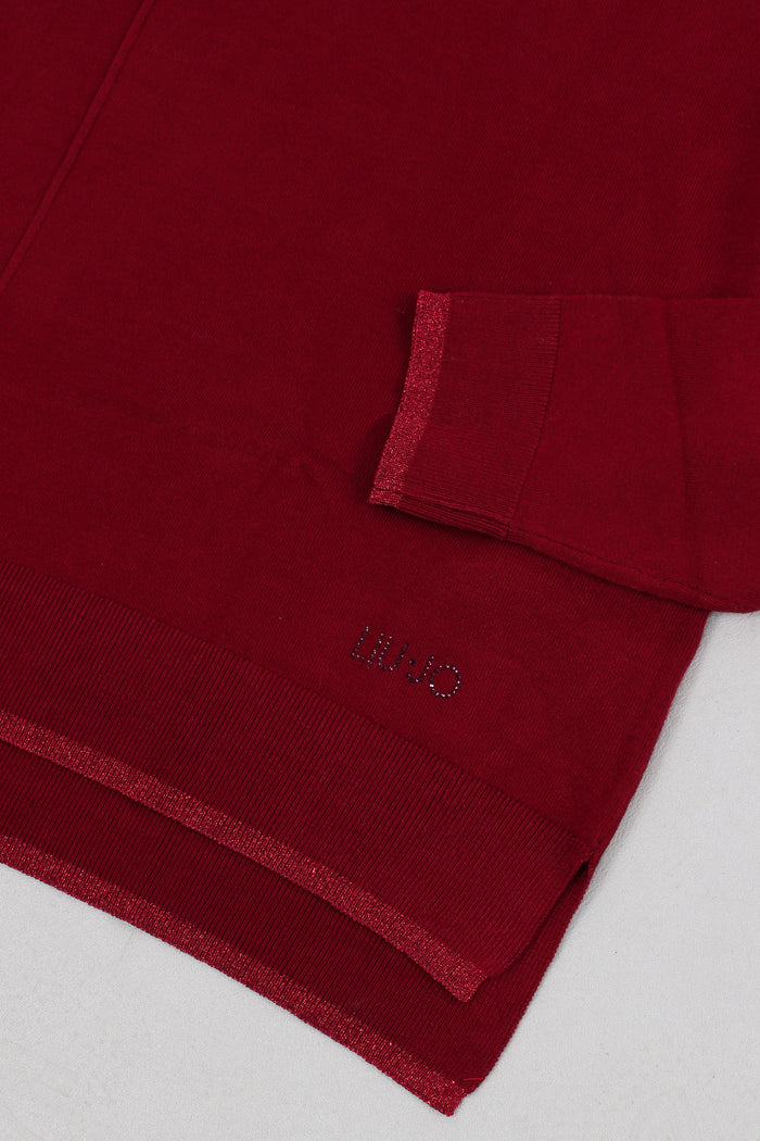 Maglia Gircollo Over Lurex Scarlet-7