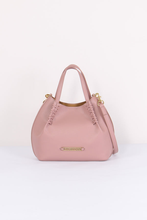 Borsa 2 Manici Intreccio Rosa