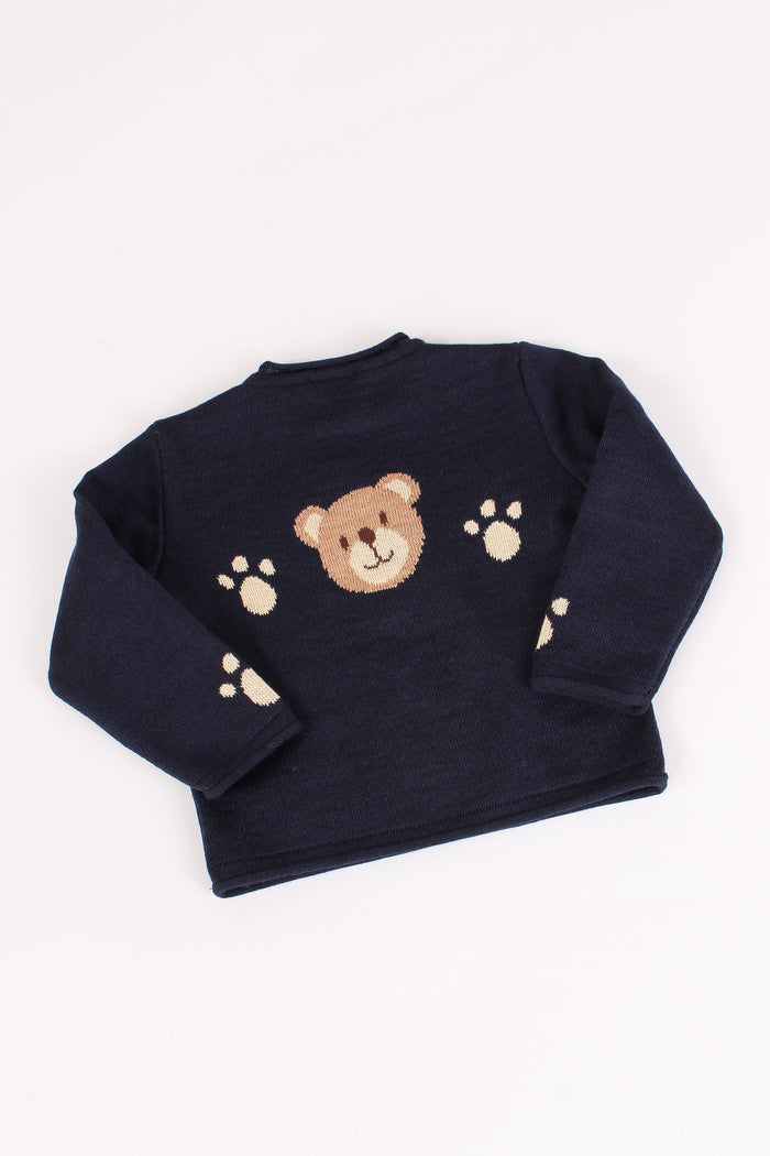 Pullover Inserto Orso Blu Notte-4