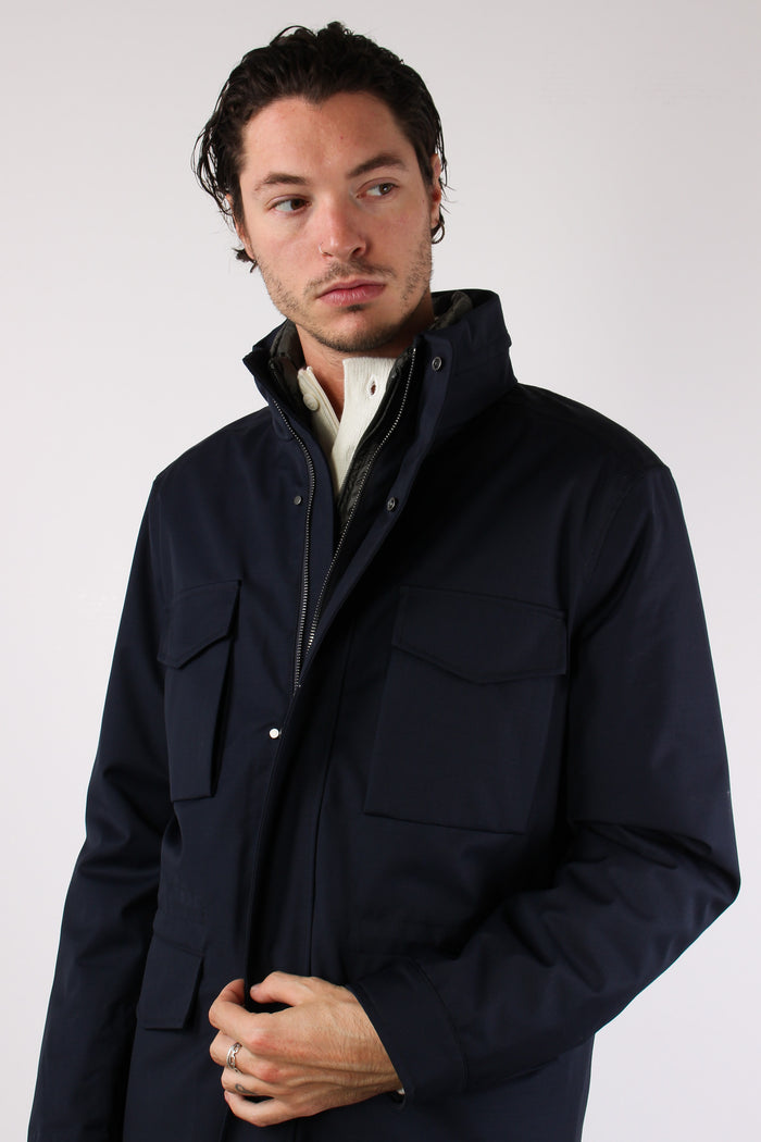 Field Jacket Interno Piuma Blu/verde-7
