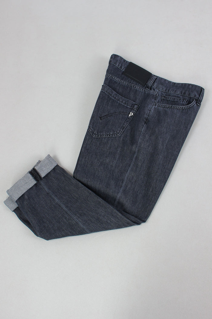 Koons Denim Loose Bottone Gioiello Nero-6
