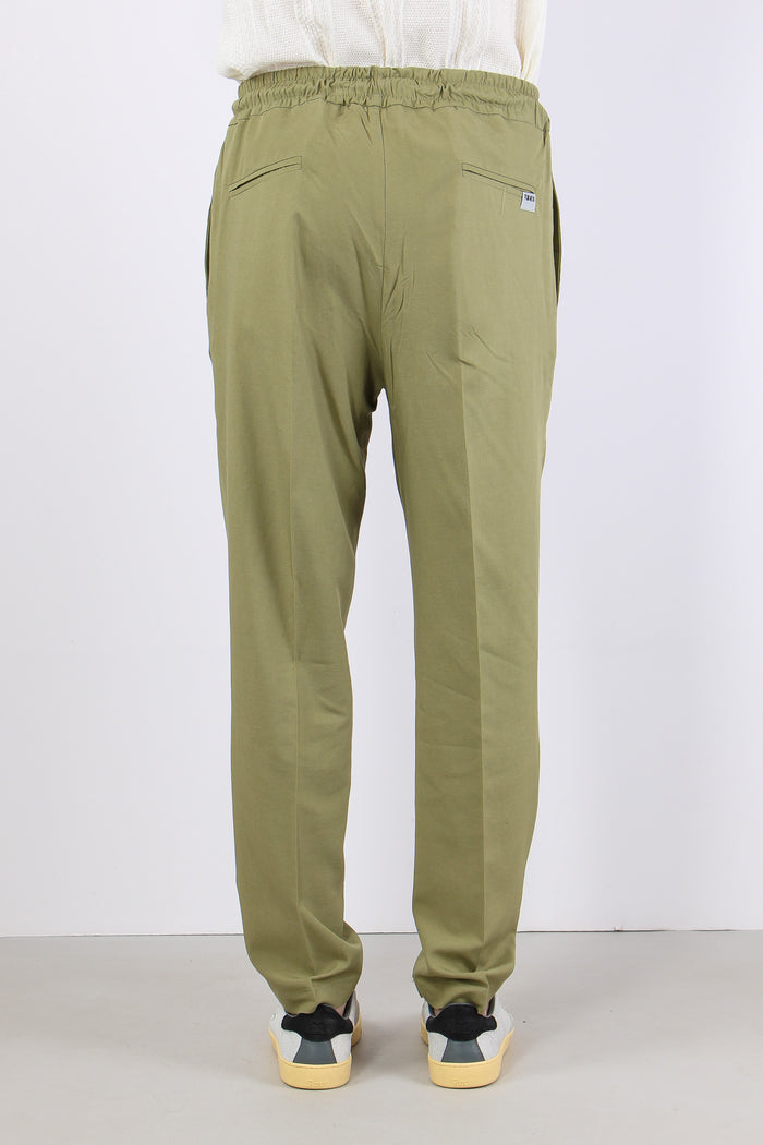 Pantalone Viscosa Lino Oliva-5