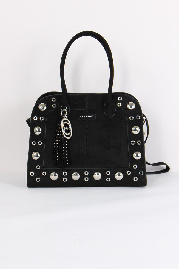 Shopping Camoscio Maxi Borchie Black