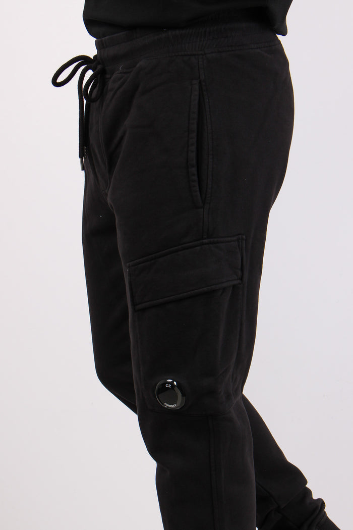 Pantalone Felpa Cargo Black-7