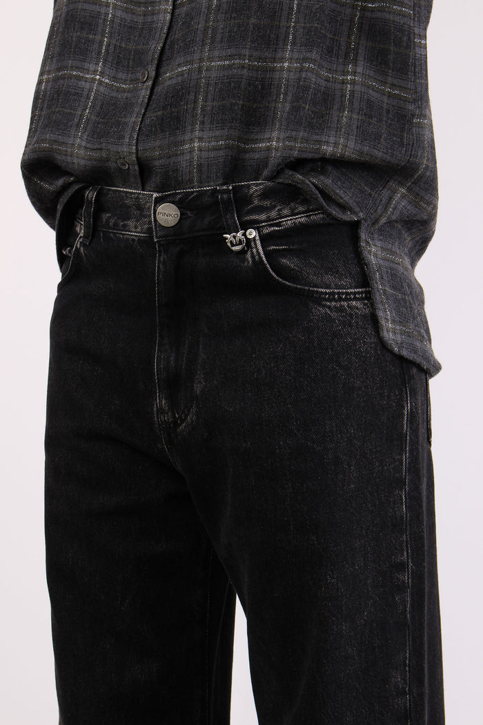 Wanda Denim Maxi Risvolto Denim Nero-7