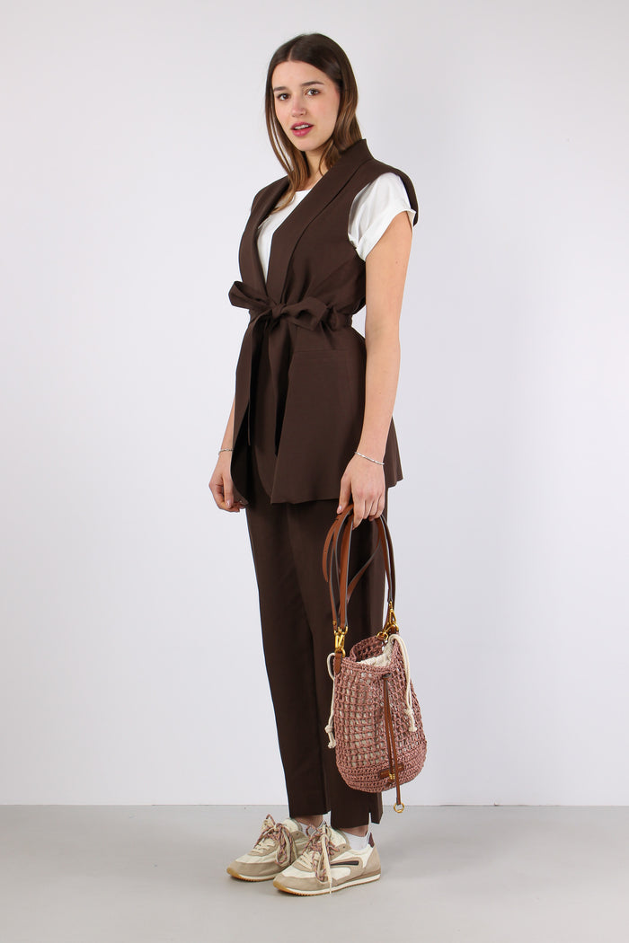 Bertiusa Gilet Cinturato Chocolate-3