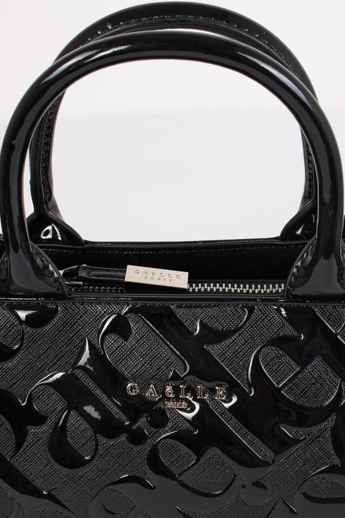 Mini Shopping Vernice Nero-5