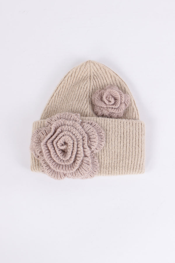 Cuffia Applicazione Rose Nude-2