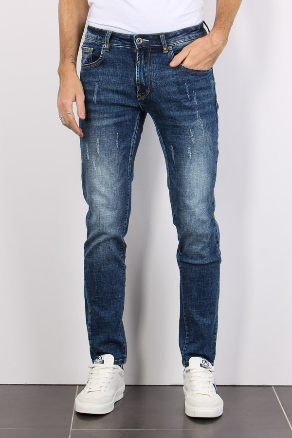 Jeans Superflex Micro Rotture Denim Medio-2