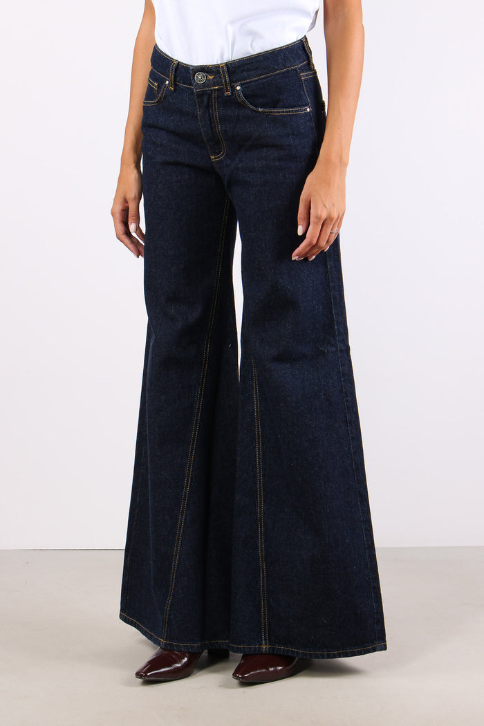 Eos-8 Denim Zampa Asimmetrica Denim Scuro-3