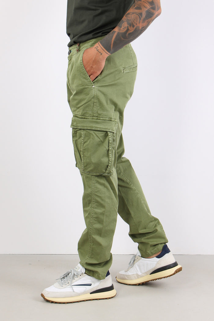 Pantalone Tasconato Verde Scuro-6