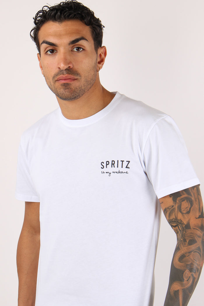 T-shirt Ricamo Spritz Bianco-7