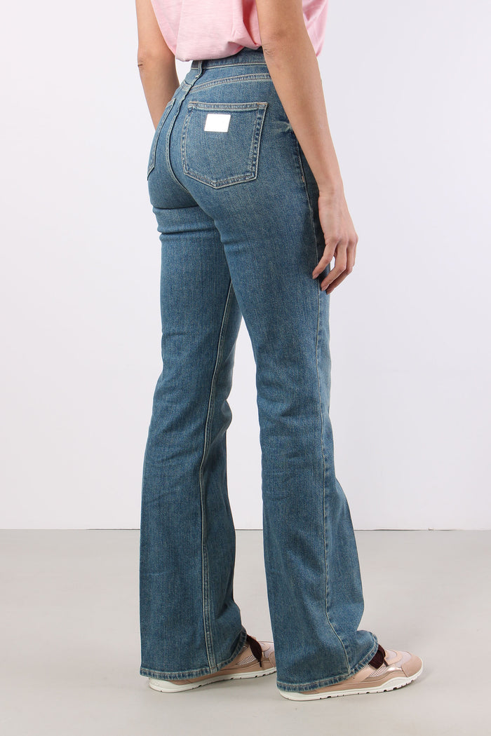 Jeans Basico Zampa Denim Blu-5