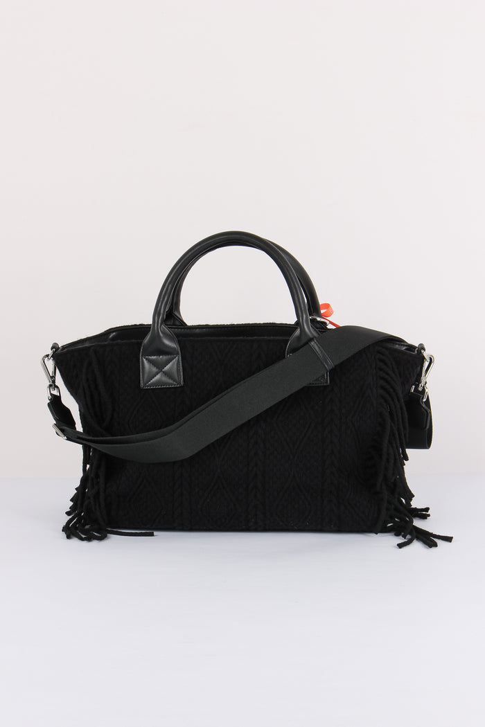 Mini Bag Frange Nero-3