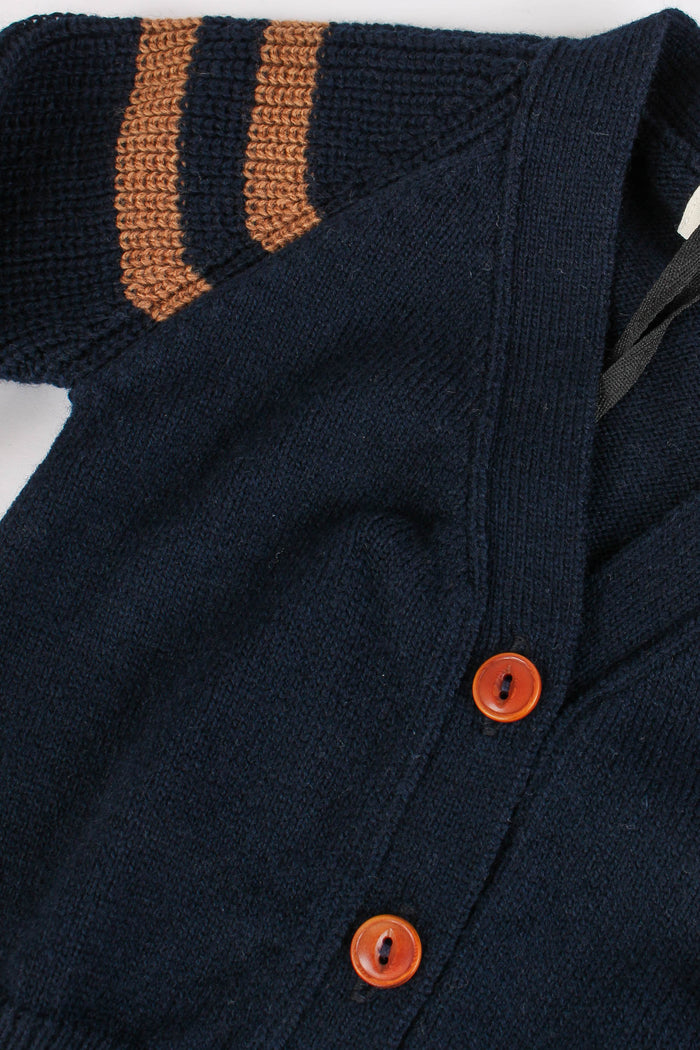 Cardigan Bottoni Dark Blue-4