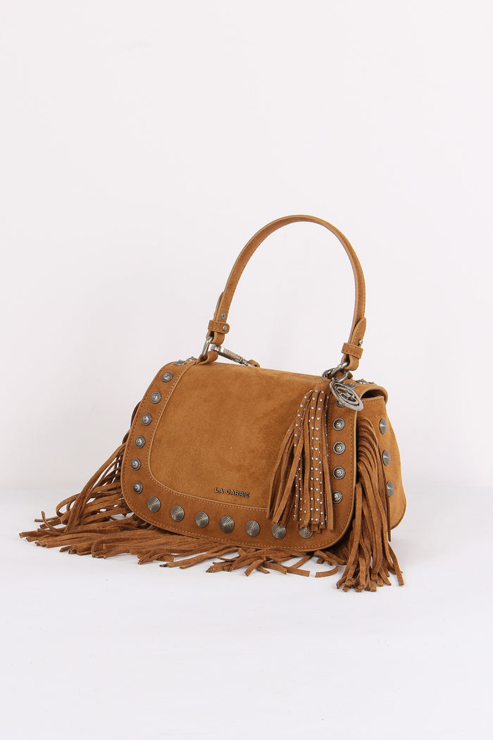 Borsa 1 Manico Suede Borchie Cotto-2