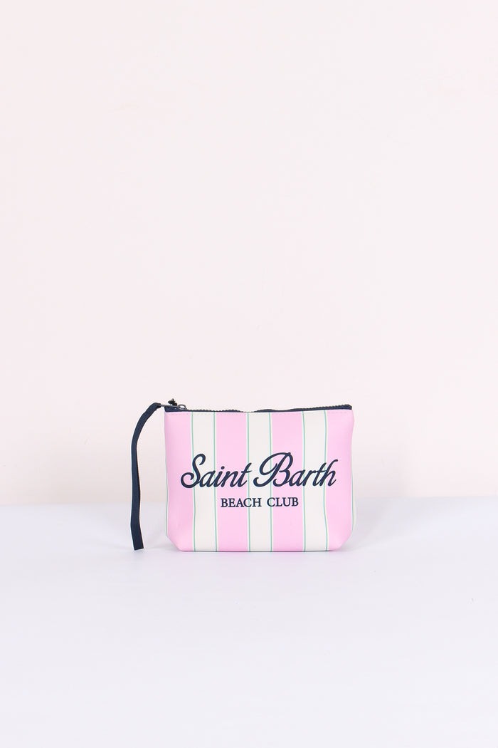 Aline Pochette Righe Rosa